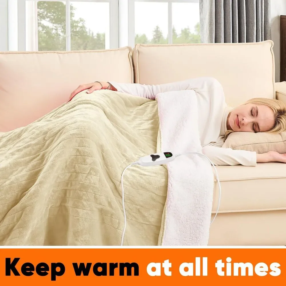 Heated Blanket Electric Throw 50